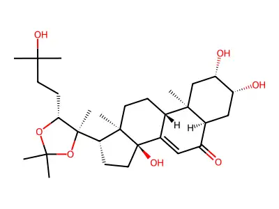 Ecdysterone 20,22-monoacetonide structure