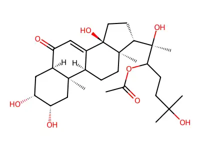 20-Hydroxyecdysone 22-acetate structure