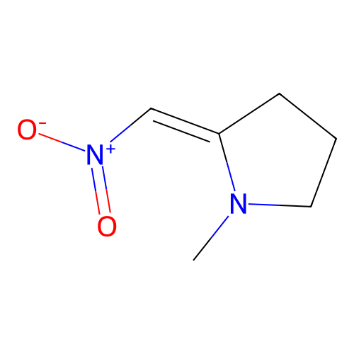 (2Z)-1-Methyl-2-(nitromethylidene)pyrrolidine structure