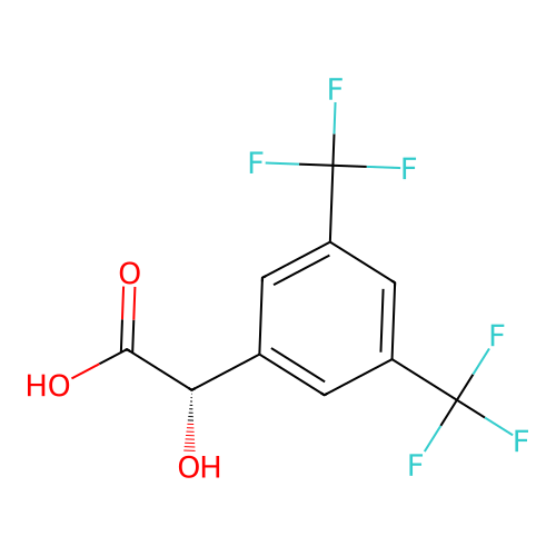 (S)-2-[3,5-Bis(trifluoromethyl)phenyl]-2-hydroxyacetic Acid structure