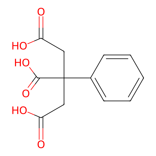 2-phenylpropane-1,2,3-tricarboxylic Acid structure