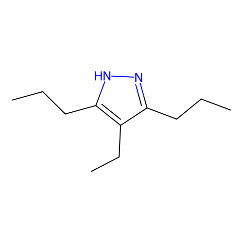 4-Ethyl-3,5-dipropyl-1H-pyrazole structure
