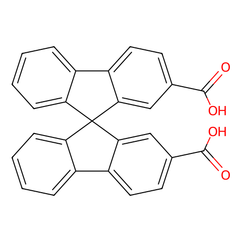 9,9'-spirobi[fluorene]-2,2'-dicarboxylic Acid structure