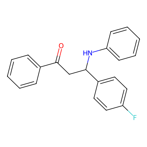 3-(4-Fluorophenyl)-1-phenyl-3-(phenylamino)propan-1-one structure