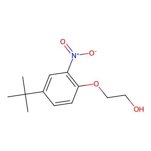 5-tert-Butyl-2-(2-hydroxyethoxy)-1-nitrobenzene structure