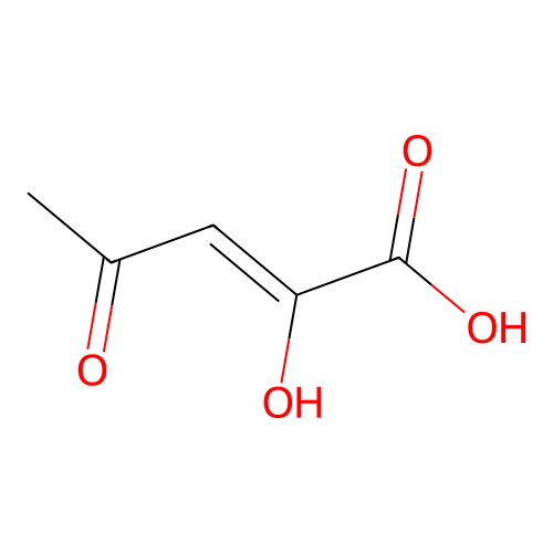 (Z)-2-hydroxy-4-oxopent-2-enoic acid structure