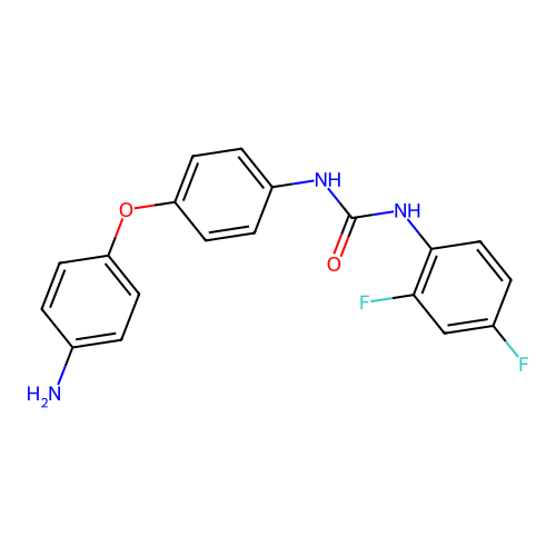 N-[4-(4-Aminophenoxy)phenyl]-N'-(2,4-difluorophenyl)urea structure