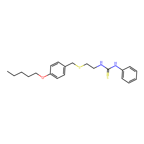 1-[2-[(4-Pentoxyphenyl)methylthio]ethyl]-3-phenylthiourea structure