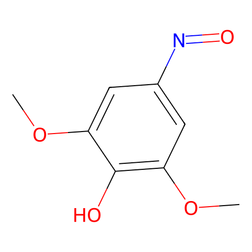 p-Benzoquinone, 2,6-dimethoxy-, 4-oxime structure