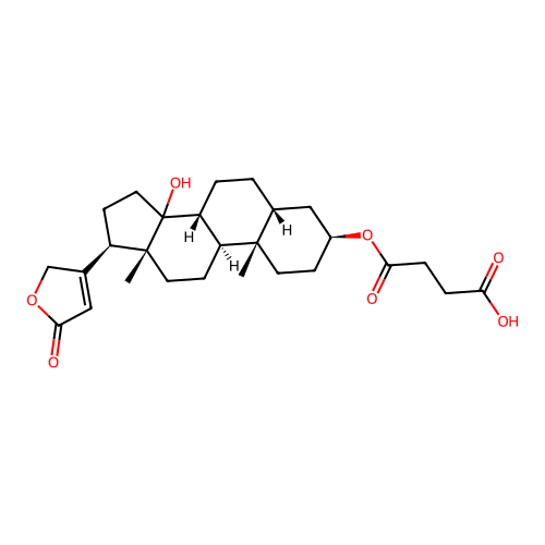 Digitoxigenin hemisuccinate structure