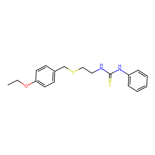 1-[2-[(4-Ethoxyphenyl)methylsulfanyl]ethyl]-3-phenylthiourea structure