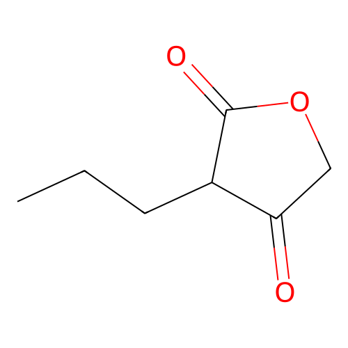2,4(3H,5H)-Furandione, 3-propyl- structure