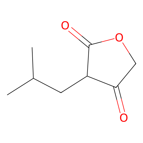 2,4(3H,5H)-Furandione, 3-isobutyl- structure