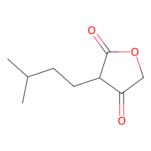 2,4(3H,5H)-Furandione, 3-isopentyl- structure