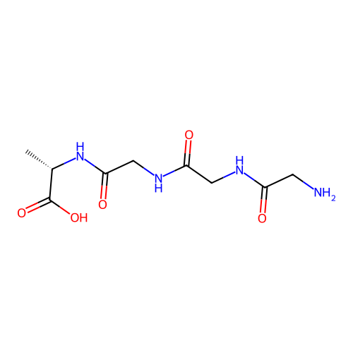 L-Alanine, glycylglycylglycyl- structure