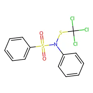 Benzenesulfonamide, N-phenyl-N-[(trichloromethyl)thio]- structure