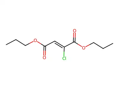 dipropyl (Z)-2-chlorobut-2-enedioate structure
