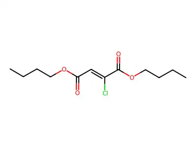 dibutyl (Z)-2-chlorobut-2-enedioate structure