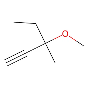 3-Methoxy-3-methylpent-1-yne structure
