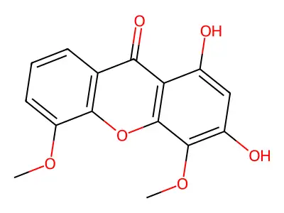1,3-Dihydroxy-4,5-dimethoxyxanthone structure
