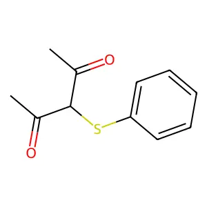 2,4-Pentanedione, 3-(phenylthio)- structure