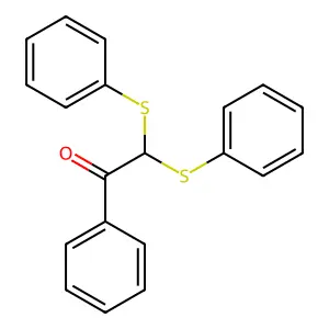 1-Phenyl-2,2-bis(phenylsulfanyl)ethanone structure
