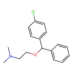 Ethanamine, 2-[(4-chlorophenyl)phenylmethoxy]-N,N-dimethyl- structure