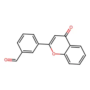 3-(4-oxo-4H-chromen-2-yl)benzaldehyde structure