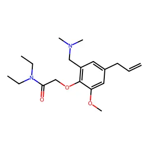 Acetamide, 2-((4-allyl-2-(dimethylamino)-6-methoxy-o-tolyl)oxy)-N,N-diethyl- structure