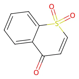 4H-1-苯并硫代吡喃-4-酮1,1-二氧化物 structure
