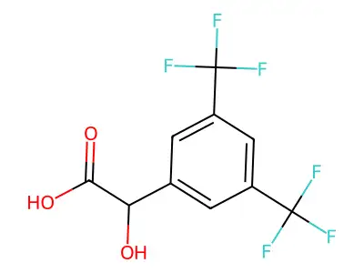3,5-Bis(trifluoromethyl)mandelic acid structure