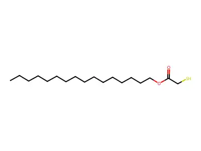 Hexadecyl 2-mercaptoacetate structure
