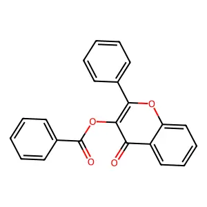 4-oxo-2-phenyl-4H-chromen-3-yl benzoate structure