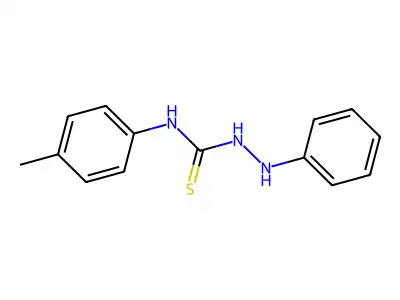 Hydrazinecarbothioamide, N-(4-methylphenyl)-2-phenyl- structure