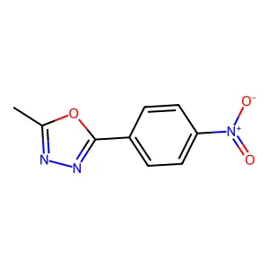 2-Methyl-5-(4-nitro-phenyl)-(1,3,4)oxadiazole structure