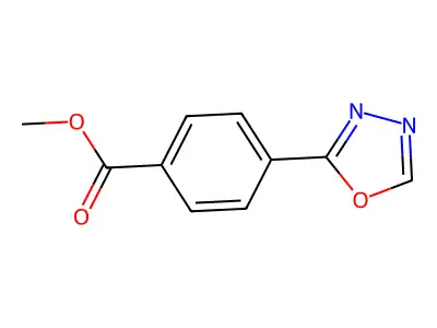 Methyl 4-(1,3,4-oxadiazol-2-yl)benzoate structure