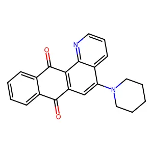 5-(1-Piperidinyl)naphtho(2,3-h)quinoline-7,12-dione structure