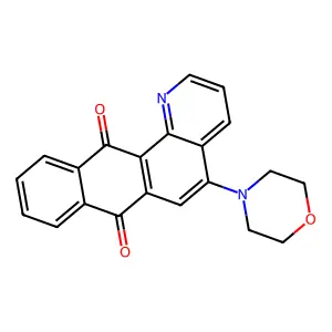 5-(4-Morpholinyl)naphtho(2,3-h)quinoline-7,12-dione structure