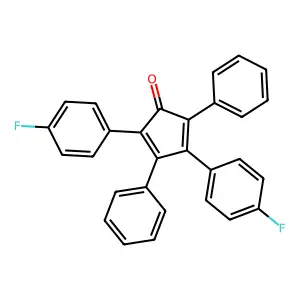 2,4-Bis(4-fluorophenyl)-3,5-diphenyl-2,4-cyclopentadien-1-one structure