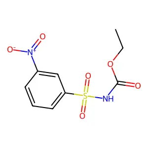 Carbamic acid, ((m-nitrophenyl)sulfonyl)-, ethyl ester structure