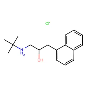 1-Naphthaleneethanol, alpha-((tert-butylamino)methyl)-, hydrochloride structure
