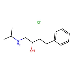2-Butanol, 1-(isopropylamino)-4-phenyl-, hydrochloride structure