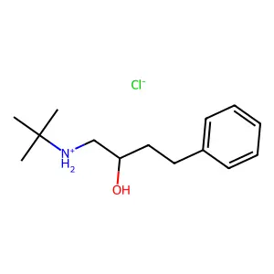 2-Butanol, 1-(tert-butylamino)-4-phenyl-, hydrochloride structure