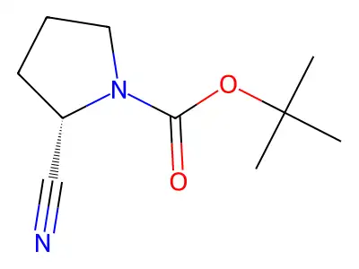 Tert-butyl 2-cyanopiperidine-1-carboxylate structure