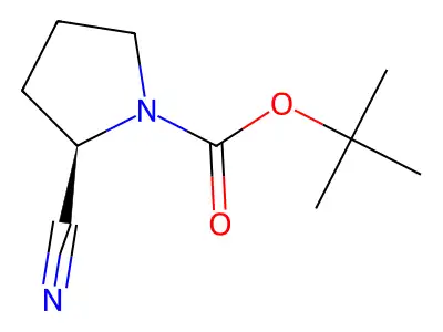 tert-Butyl 2-cyanopyrrolidine-1-carboxylate structure