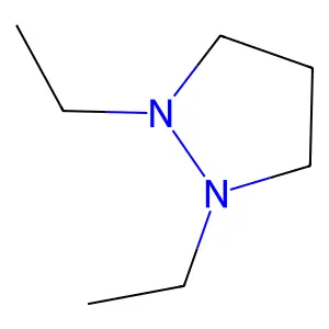 Pyrazolidine, 1,2-diethyl- structure