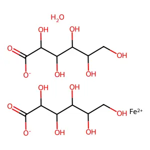 Ferrous gluconate dihydrate structure