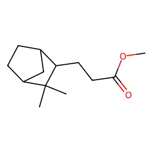 Methyl 3,3-dimethylbicyclo(2.2.1)heptane-2-propionate structure