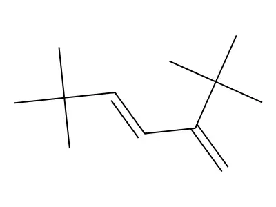 1,3-Hexadiene, 2-(dimethylethyl)-5,5-dimethyl-, (E)- structure