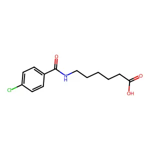 6-[(4-Chlorobenzoyl)amino]hexanoic acid structure
